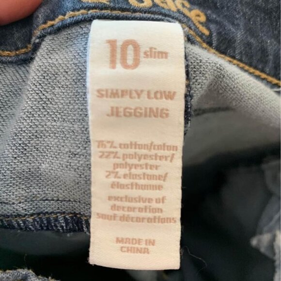 GIRLS size 10 slim jeggings. Justice brand. Excellent condition. Stretch. - Picture 7 of 7